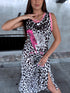 Limited atlasa kleita "CRAZY LEOPARD" - MELNA